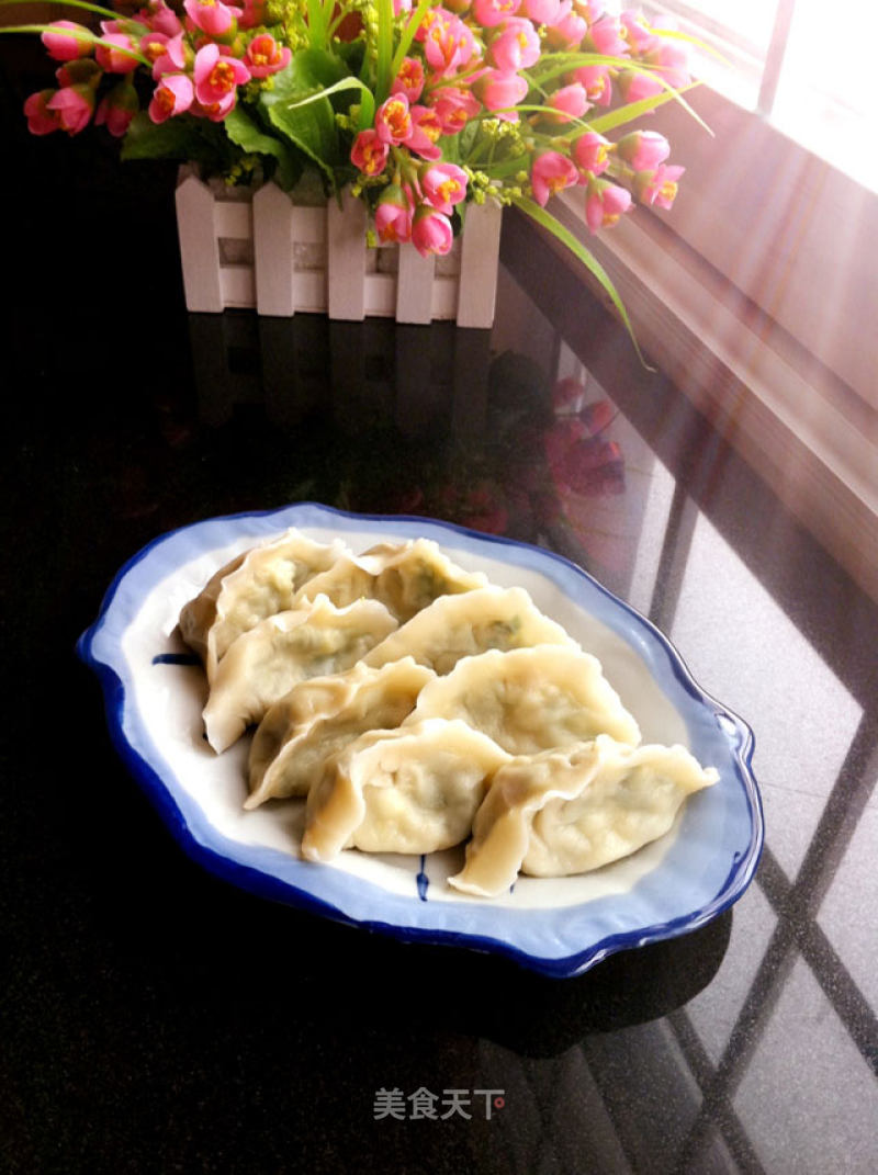 Vegetable Dumplings with Leek, Cabbage and Egg recipe