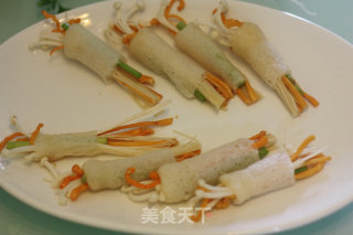 Health Bamboo Fungus Rolls recipe