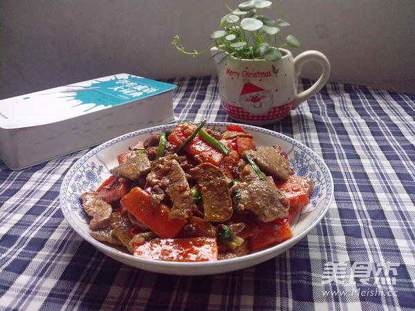 Stir-fried Pork Liver with Carrots recipe