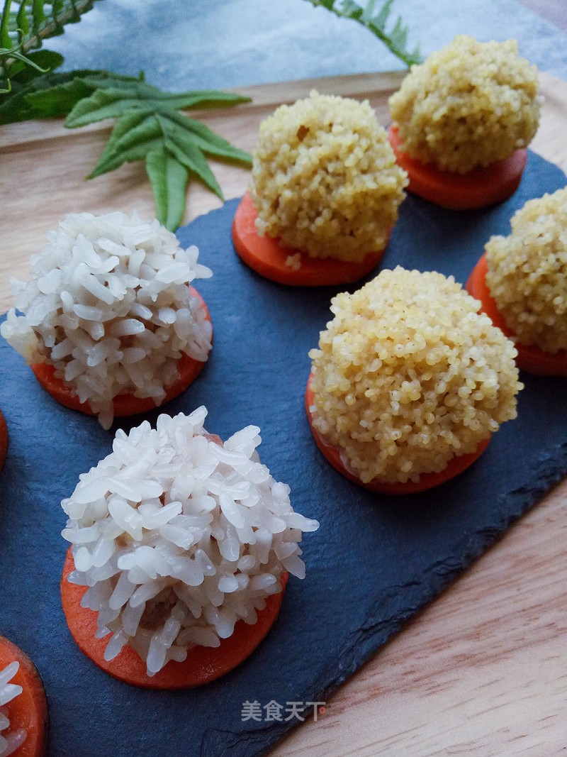 Two-color Pearl Meatballs recipe