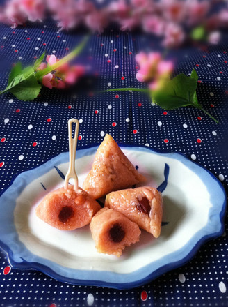 Glutinous Rice Dumplings with Amaranth Sauce recipe