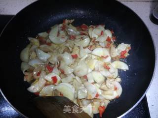 Fried Pork with Pleurotus Eryngii recipe