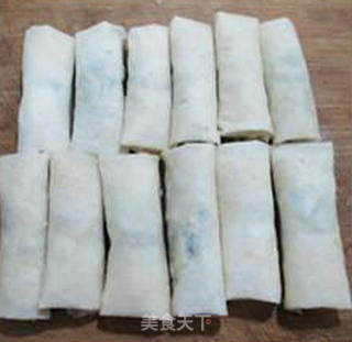 Spring Rolls with Celery Leaf and Dry Stuffing recipe