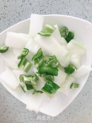 Vegetarian Fried Winter Melon Slices recipe