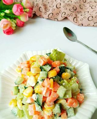 #夏懒人饭#vegetable Salad recipe