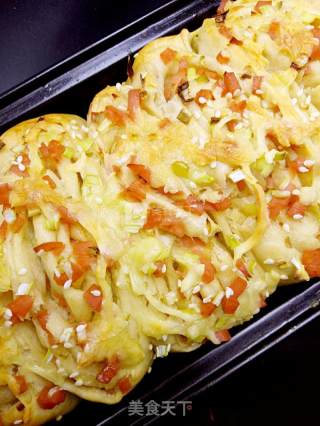 #aca烤明星大赛# Scallion Ham Cheese Meal Pack recipe