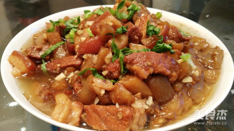 Braised Eggplant with Pork Stew recipe