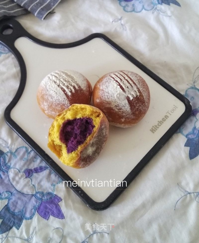 Golden Purple Sweet Potato Bread recipe