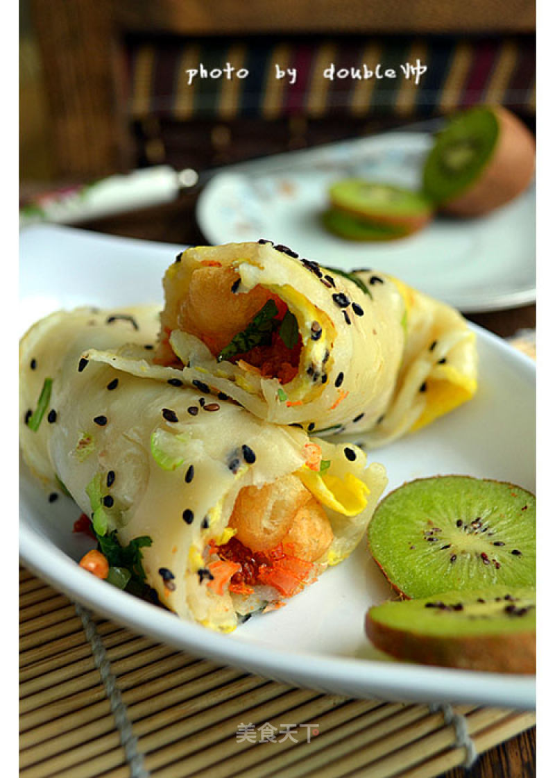[homemade Pancakes with Fruits] recipe