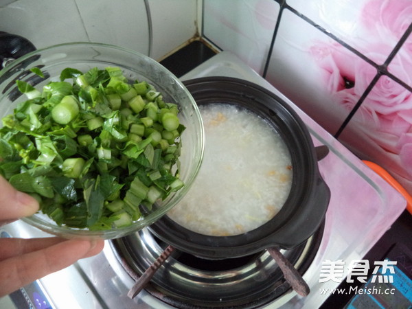 Sea Rice and Choy Sum Congee recipe