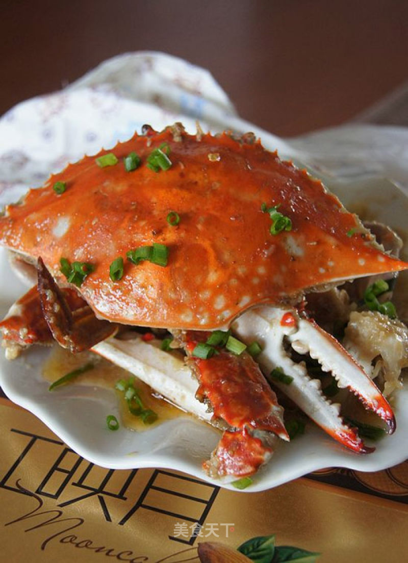 Fried Crab with Ginger and Spring Onion recipe