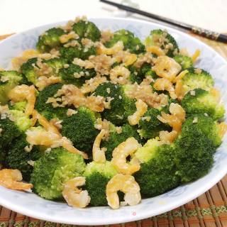Steamed Broccoli with Dried Shrimp recipe