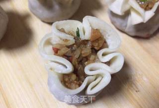 #花样美食#colorful and Linglong Flower Bud Shaomai recipe