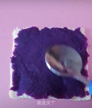 Yam and Purple Sweet Potato Roll recipe