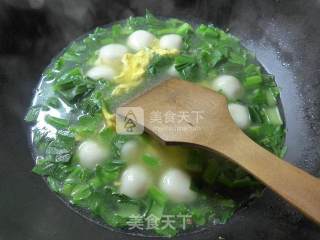 Rapeseed Glutinous Rice Dumplings with Egg recipe