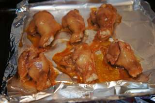 Roasted Chicken Wing Roots with Honey Sauce recipe