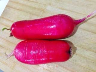 Carmine Shredded Radish in Cold Dressing recipe