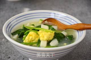 Yam Spinach Soup recipe