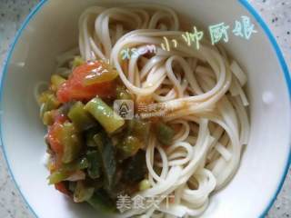 Long Bean Tomato Marinated Noodles recipe