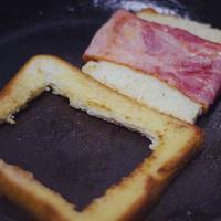 Bacon Cheese Omelette Toast Slices recipe