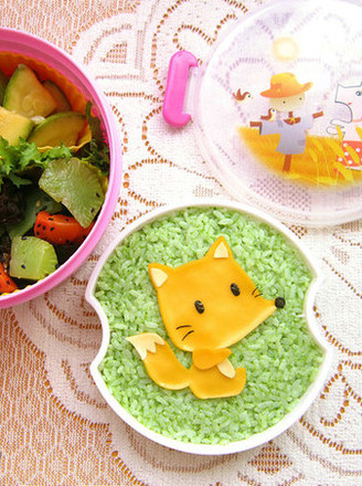 Little Fox Vegetarian Bento recipe