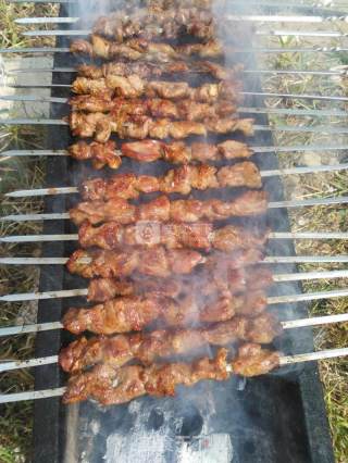 Charcoal Grilled Lamb Skewers recipe