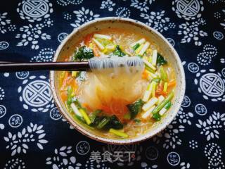 Spinach Vermicelli Soup recipe