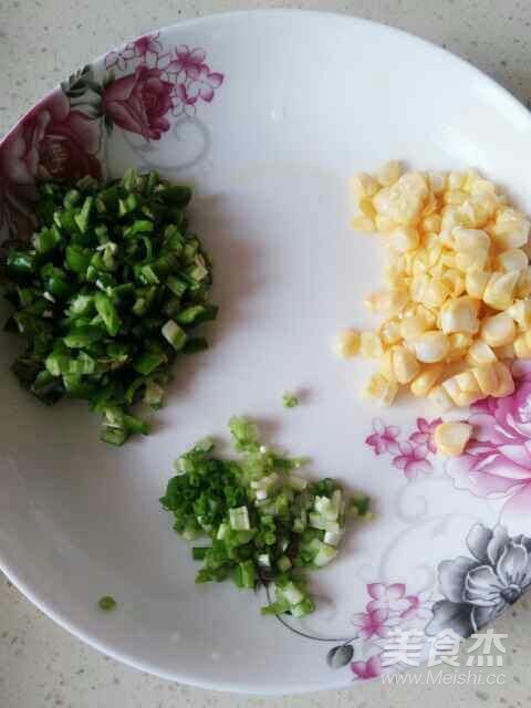 Green Pepper Corn Egg Fried Rice recipe