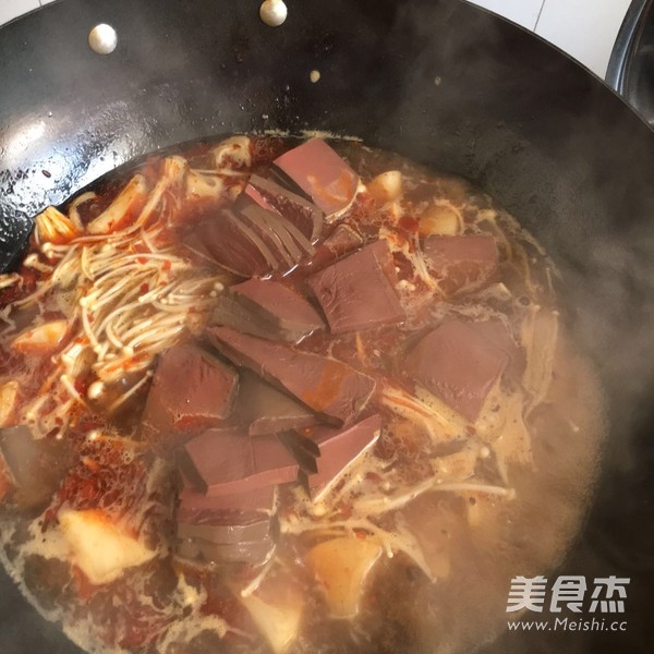 Duck Blood Hot Pot recipe