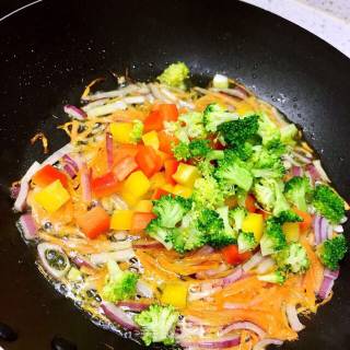 Stir-fried Colorful Vermicelli recipe