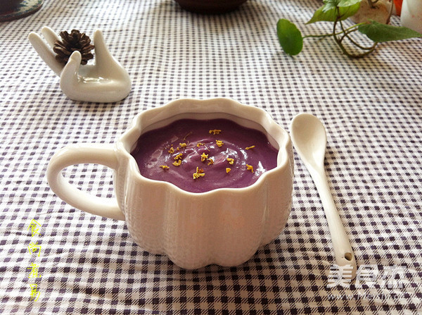 Purple Sweet Potato Milk Osmanthus Soup recipe