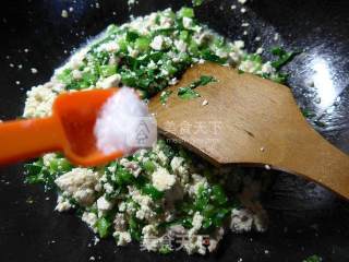 Stir-fried Lao Tofu with Minced Meat and Rape recipe