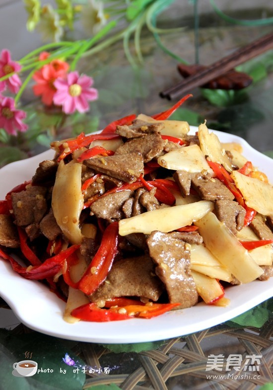 Stir-fried Pork Liver with Ginger recipe