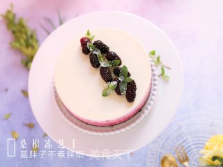 Mulberry Gradient Frozen Cheesecake recipe