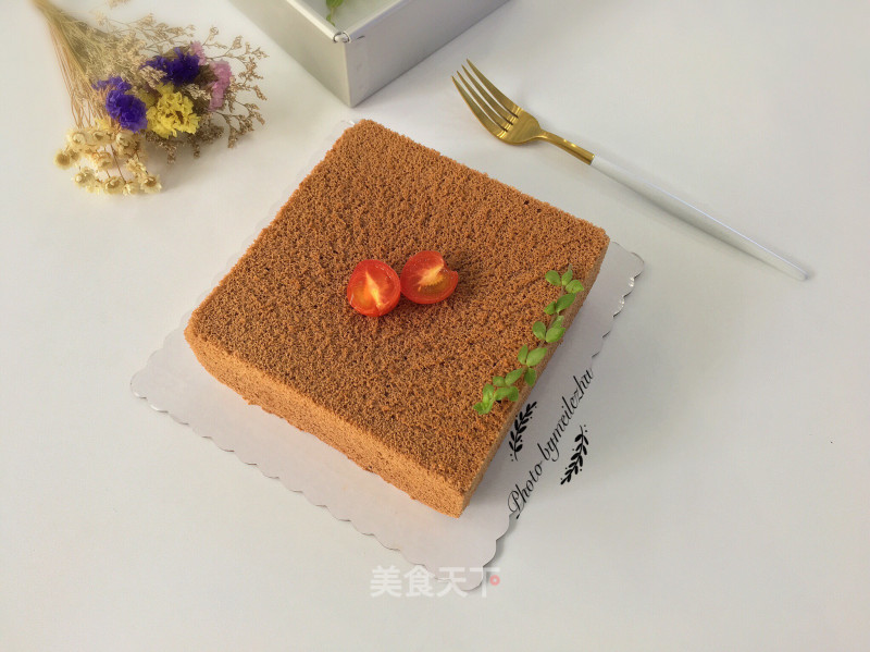 #the 4th Baking Contest and is Love to Eat Festival #8-inch Square Cocoa Chiffon Cake recipe