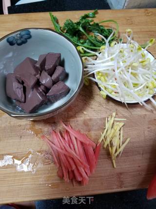 Duck Blood Soup with Bean Sprouts recipe