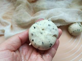 #饼机#black Sesame Bean Paste Bread recipe