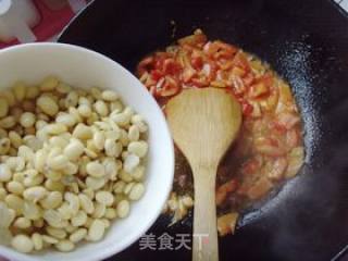 Stir-fried Soybeans with Tomato recipe