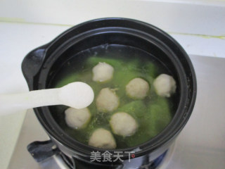 Lettuce and Scallop Ball Soup recipe