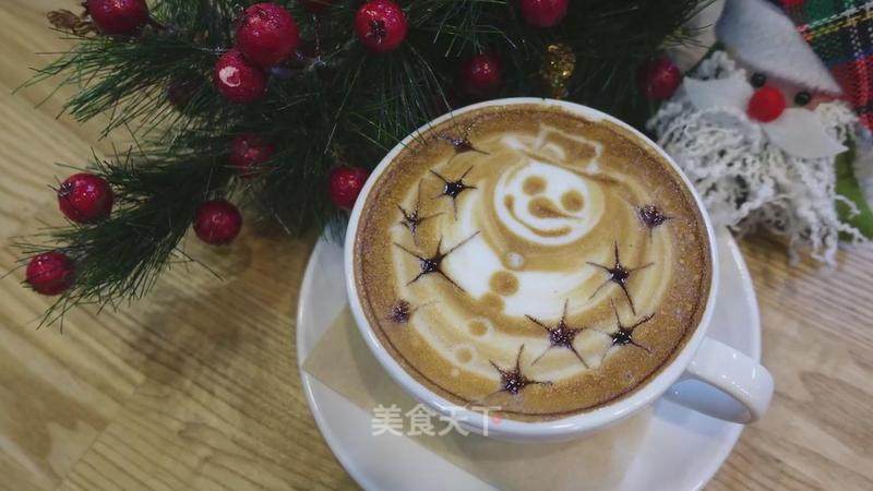 Coffee Latte--snowman recipe