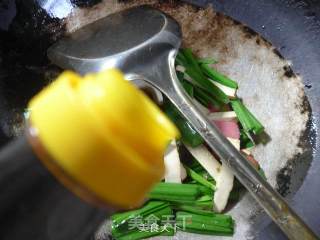 Grilled Sausage and Leek Stir Fried recipe