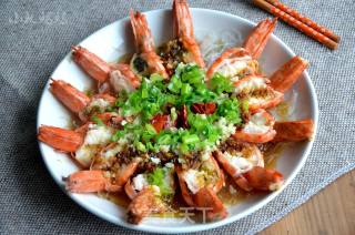 Steamed Shrimp with Garlic recipe