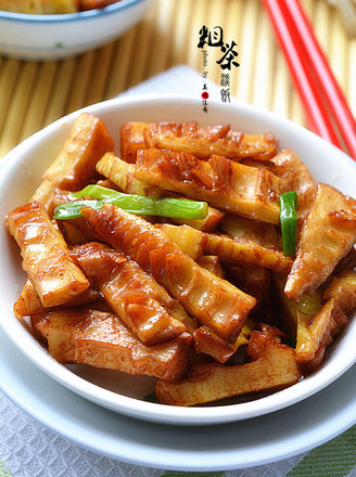 Braised Spring Bamboo Shoots in Oil