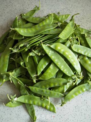 Stir-fried Snow Peas with Ham recipe