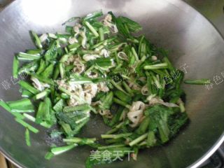 Stir-fried Abalone with Leek recipe