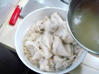 Wonton Noodles with Chicken Broth and Fresh Pork recipe