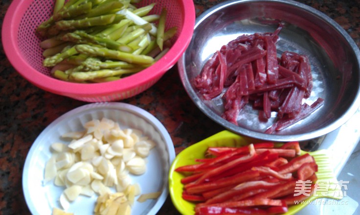 Asparagus Shredded Beef recipe