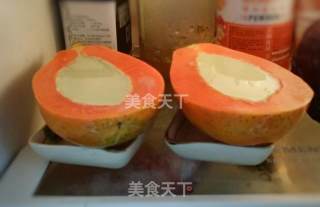 Matcha Milk Papaya Jelly recipe