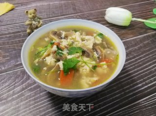 Mushroom Egg Drop Soup recipe