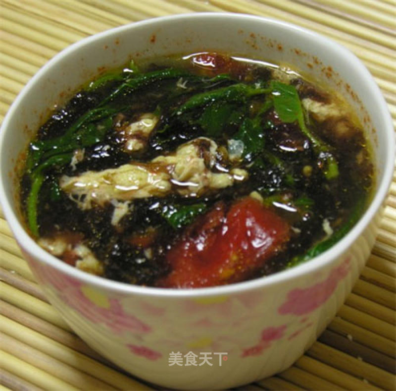 [cantonese] Tomato Seaweed Egg Soup recipe